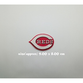 ตัวรีดติดเสื้อ baseball Cincinnati Reds ตกแต่งเสื้อผ้า แจ๊คเก็ต Embroidered Iron on Patch  DIY