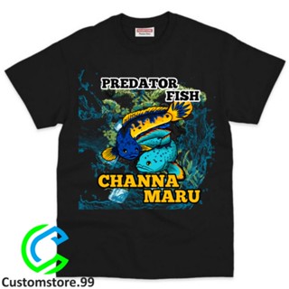 ใหม่ล่าสุด CHANA PREDATOR เสื้อยืดลําลอง แขนสั้น พิมพ์ลายปลา สําหรับเด็ก