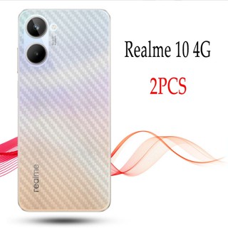 ฟิล์มคาร์บอนไฟเบอร์ ติดด้านหลัง สําหรับ Realme 10 4G Realme C33 C30 C35 C31 C25 C21Y C25Y C12 C11 Realme 9 8 7 2 ชิ้น