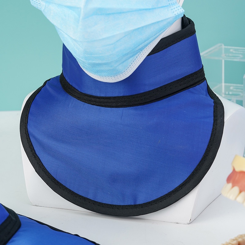 Annhua X-Ray ปลอกคอเจลตะกั่วป้องกัน 0.35 มม. Pb/0.5 มม. Pb สีฟ้า