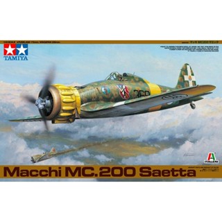 [ชุดโมเดลสเกลประกอบเอง] TAMIYA 37007 1/48 Macchi MC.200 Saetta โมเดลทามิย่าแท้ model