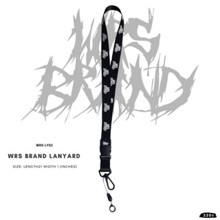 Wrs Brand Lanyard 02 สายคล้องคอ ที่สามารถห้อยบัตร พวงกุญแจ และยังมีห่วงซิลิโคนPod ขนาด13mm.