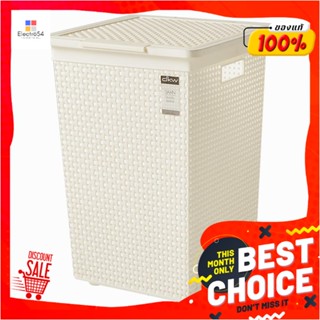 CLOTHBASKET ตะกร้าผ้าเหลี่ยมสูงมีฝา DKW HH-1110 ครีมCLOTHBASKET SQUAREWITHLID HH-1110 IVORY