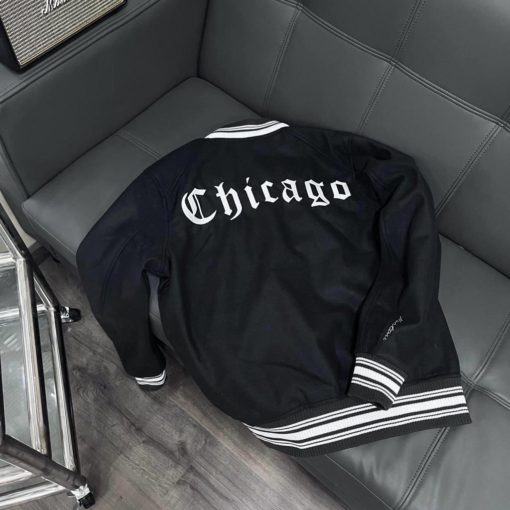 [AUTHENTIC] VARSITY MARTINY X MLB CHICAGO Baseball Jacket สีกรมท่า 2022