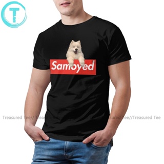 men t shirt Dog Samoyed Hypebeast Brand T-Shirt Short-Sleeve Man Tee Shirt Graphic Basic Funny 100 Cotton Tshirt_09