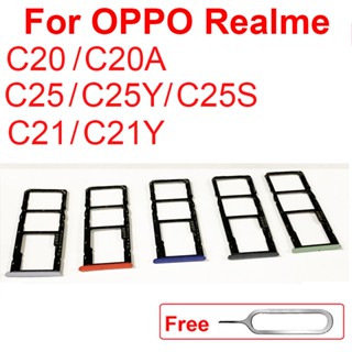 อะแดปเตอร์ถาดซิมการ์ด แบบเปลี่ยน สําหรับ OPPO Realme C20 C21 C25 C21Y C25Y C25S C20A