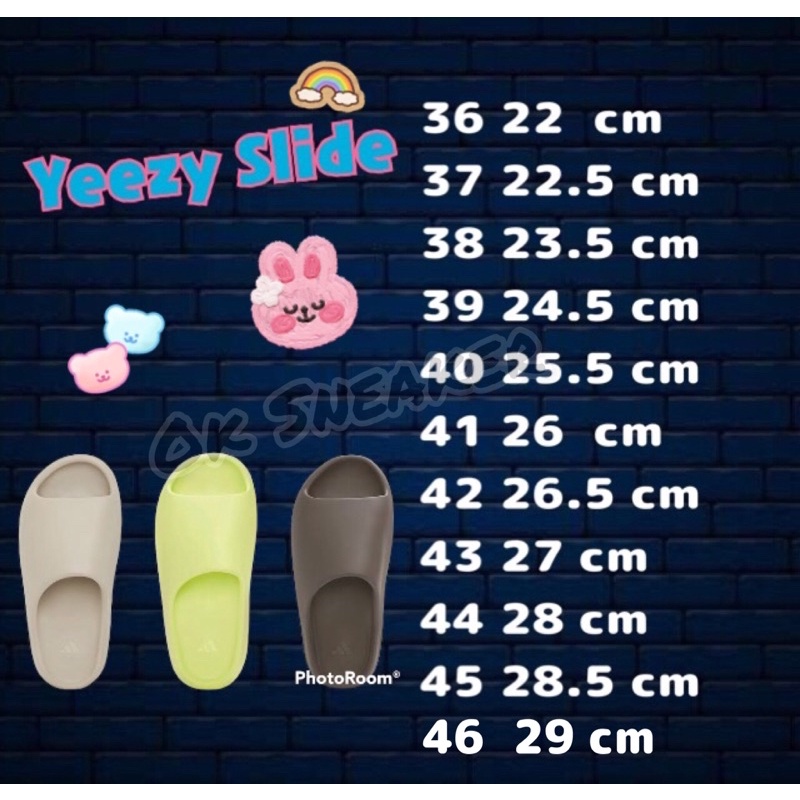 รองเท้าแตะ Yeezzy Slide งาน 1:1 พื้นโลโก้ ผิวหยาบ เบา นุ่มมาก ใส่สบาย พร้อมกล่องตรงรุ่น พร้อมส่งในไทย
