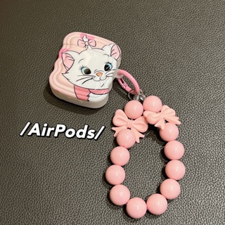 เคสหูฟังบลูทูธ ลายการ์ตูนแมวแมรี่น่ารัก สําหรับ AirPods Pro3 Generation Apple 1 2 2 4 Generation