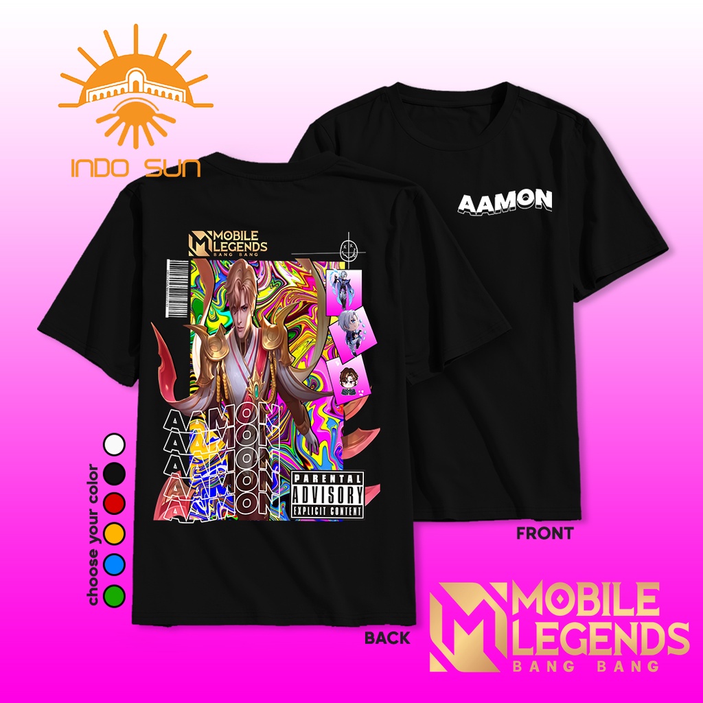 เสื้อยืด MOBILE LEGENDS HERO AAMON - เสื้อยืด LAST MOBILE LEGENDS - เสื้อยืด MOBILE LEGENDS สามารถปร
