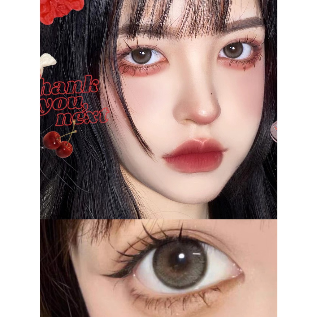 【graded Lens】คอนแทคเลนส์สายตาสั้น ลายยูนิคอร์น หลากสีสัน 2 ชิ้น นิ่ม 1 ปี HPSG เกรด 0.00 -8.00 สีน้ําตาลอําพัน