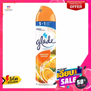 Glade(เกลด) เกลด สเปรย์ปรับอากาศ กลิ่นสปาร์คกลิ้ง ออเรนจ์ 320 มล. Glade Air Freshener Spray Sparkling orange scent 320 m