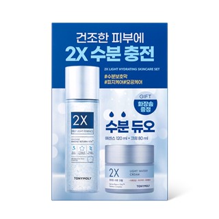 Tonymoly 2X Light Watery Skincare Set (Essence 120ml + Cream 80ml)