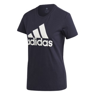 adidas ไลฟ์สไตล์ เสื้อยืด Must Haves Badge of Sport ผู้หญิง สีน้ำเงิน GK2513