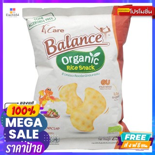 Balance(บาลานซ์) บาลานซ์ ข้าวหอมมะลิออร์แกนิคอบกรอบ รสบาร์บีคิว 25 ก. Balance Crispy Organic Jasmine Rice BBQ Flavor 25