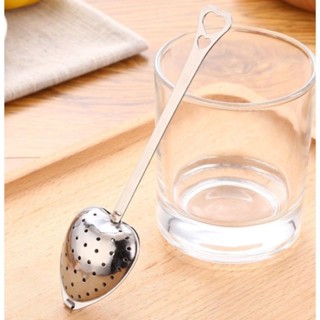 ที่กรองชาสแตนเลส(Stainless Steel Tea Infuser) รูปหัวใจ ขนาดเล็กกระทัดรัด พกพาง่าย ทำความสะอาดง่าย ไม่เป็นสนิม