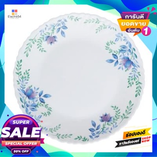 Opal จานโอปอทรงตื้น Garden Blue Kassa Home รุ่น Hbtp95 ขนาด 9.5 นิ้ว สีน้ำเงินshallow Opal Plate Garden Blue  Home Hbtp9