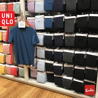 [ของแท้] Uniqlo เสื้อยืด คอกลม ผ้าฝ้าย สําหรับผู้ชาย และผู้หญิง