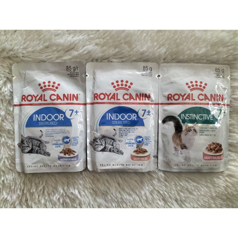 Royal Canin Indoor 7+ Pouch 85g. อาหารแมวอายุ 7ปี+