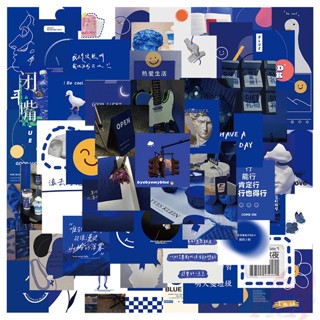 ❉ Klein Blue Art. สติกเกอร์รักษาทิวทัศน์ Vibes Series 02 ❉ สติกเกอร์แฟชั่น กันน้ํา DIY 60 ชิ้น/เซต