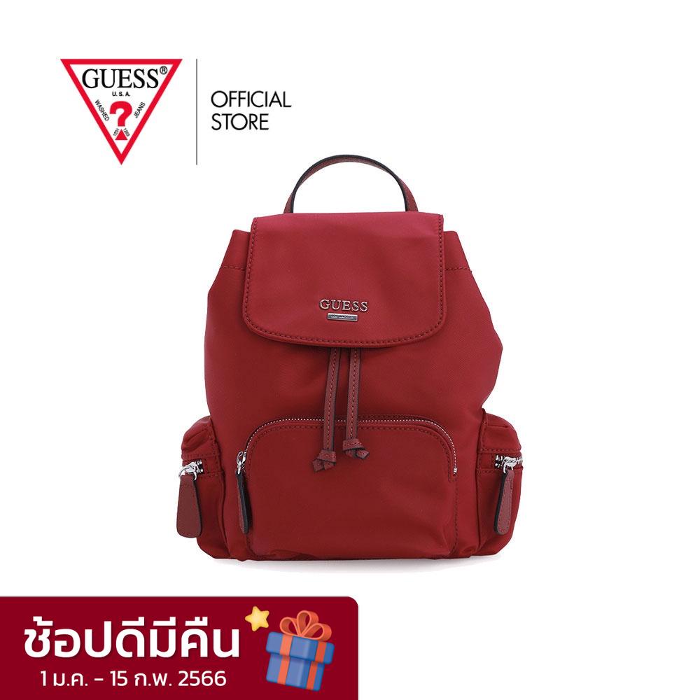 GUESS กระเป๋า รุ่น NL852132 CARBONDALE BACKPACK สีแดง กระเป๋าสะพาย