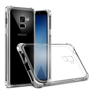 เคสโทรศัพท์ซิลิโคนใส แบบนิ่ม กันกระแทก หรูหรา สําหรับ Samsung Galaxy A6 A8 Plus 2018 A6plus A8plus