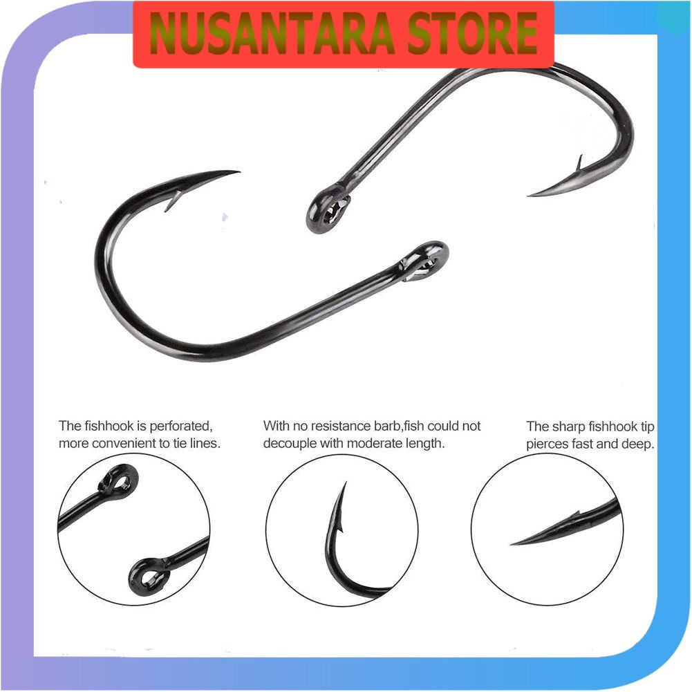 NUSANTA STORE - ISEAMA Fishing Hook Barbed Carp Tackle - IZ2300