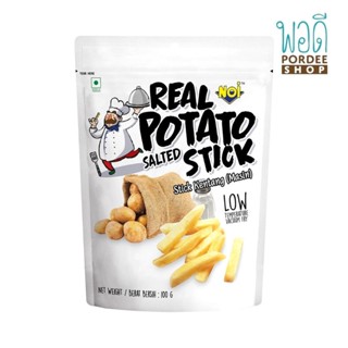 มันฝรั่งชนิดแท่งทอดกรอบโรยเกลือ Real Potato Stick NOI (เจ) 100 กรัม.