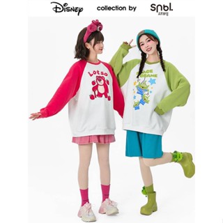 [พร้อมส่ง Green M] Snbl x Disney เสื้อสเวตเตอร์แขนยาว Lotso Stitch Alien ลิขสิทธิ์แท้