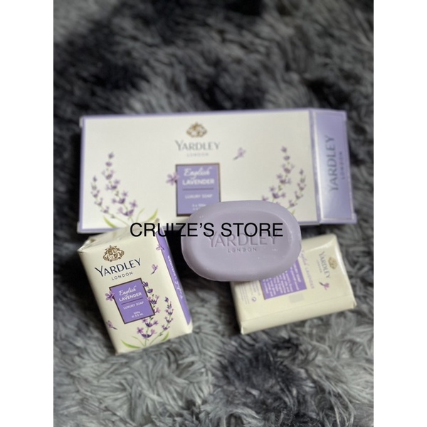 สบู่ยาร์ดเลย์แบบแพ๊ค-3-ก้อน-ก้อนละ 100 กรัม กลิ่นดอกลาเวนเดอร์-Lavender
