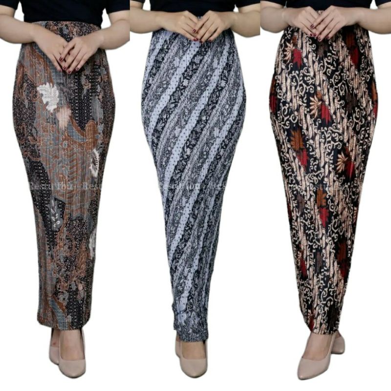 กระโปรงจีบลายผ้าบาติก Kebaya ทันสมัยสําหรับรับปริญญา