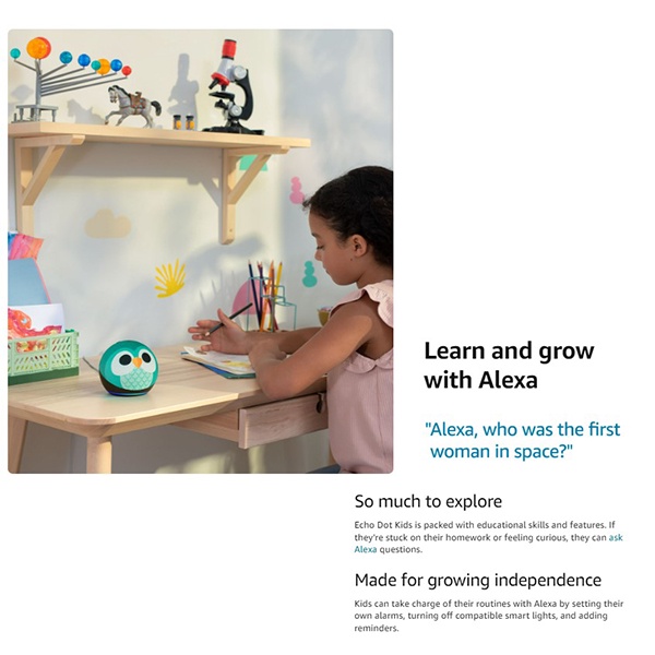 Alexa Echo Dot (5th Gen, 2022) Designed for kids ลำโพงอัจฉริยะ | พร้อมส่งในไทย