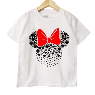 เสื้อยืด ลาย Mini Love Ribbon สําหรับเด็ก