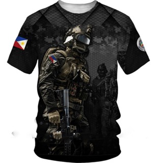 เสื้อยืด ลาย AIRBORNE TACTICAL