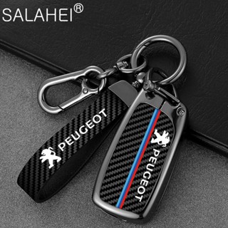 เคสกุญแจรีโมทรถยนต์ คาร์บอนไฟเบอร์ สําหรับ Peugeot 306 308 407 408 807 3008 5008