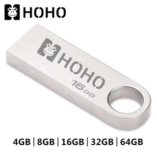 🔥HOHO แฟลชไดร์ฟ Portable Metal 4GB 8GB 16GB 32GB 64GB USB Flash Drive เก็บข้อมูล  แฟลชไดร์ฟ USB 2.0 3.0 Data Traveler