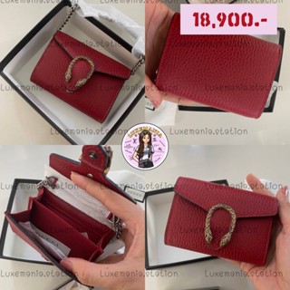 👜: New!! Gucci Dionysus Card Holder with Chain‼️ก่อนกดสั่งรบกวนทักมาเช็คสต๊อคก่อนนะคะ‼️