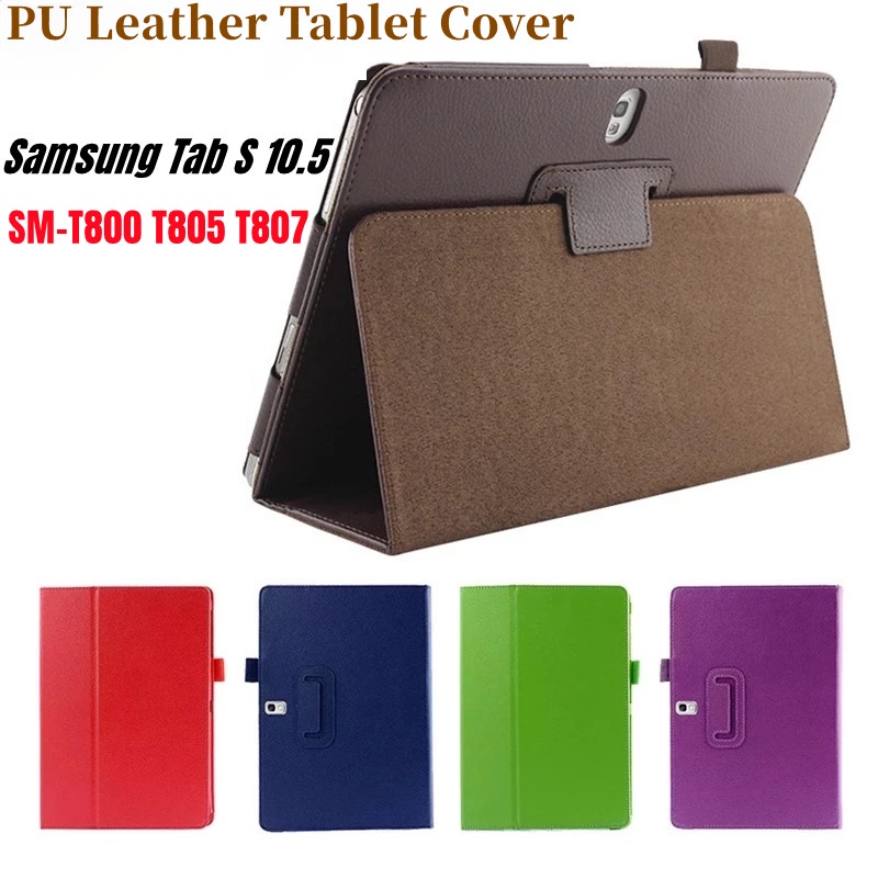 สําหรับ Samsung Galaxy Tab S T800 T805 T807 10.5 "หนัง PU แท็บเล็ตสมาร์ทสําหรับ Galaxy Tab S SM-T800 แท็บเล็ตกรณี
