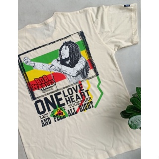 เสื้อยืด พิมพ์ลาย Bob Marley one love jamaica JATIMAIKA djatieshop baju rege