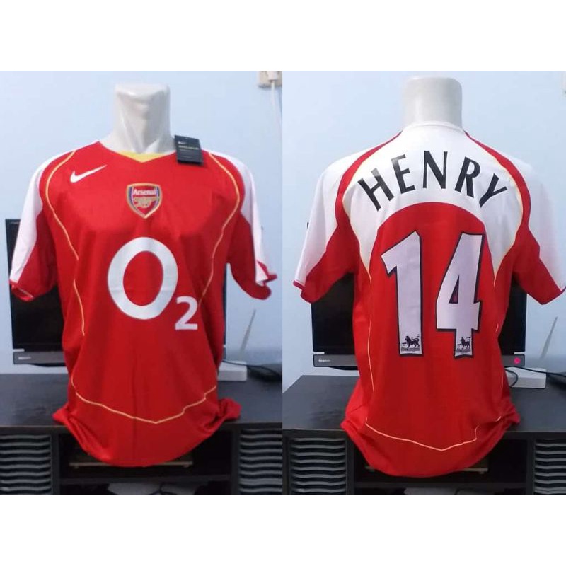 เสื้อแข่งย้อนยุค arsenal Home 2004/2005 HENRY 14