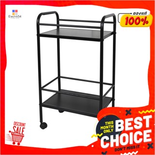 2-TIER ชั้นวางของ 2 ชั้น มีล้อ ME LIVING BAR 44x31x81 ซม. สีดำ2-TIER UTILITY CART ME LIVING BAR 44X31X81CM BLACK