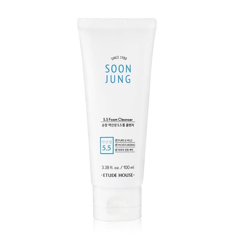 Soon Jung Cleansing Foam Cleanser Etude New