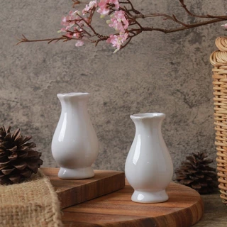 Ceramic Vase แพ็คคู่ 2 ชิ้น แจกันดอกไม้เซรามิค สำหรับการตกแต่งบ้าน มีหลายแบบหลายสีให้เลือก