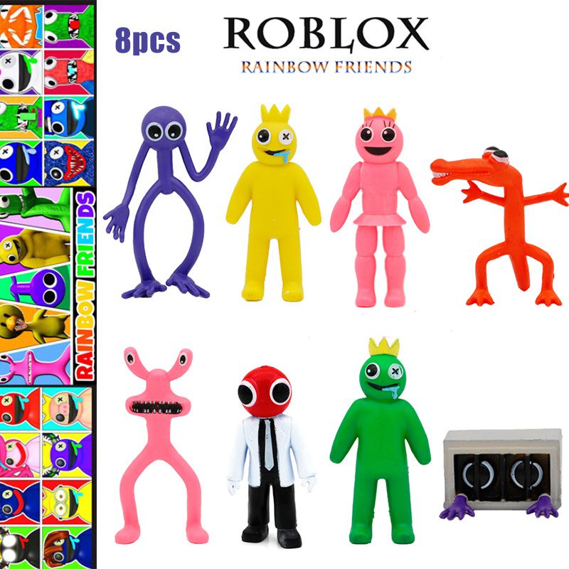 10cm Roblox Rainbow Friends Figure Toy Model Decoration Handmade Doll Kids Girls Boys Birthday Xmas Gifts Fans Collection
