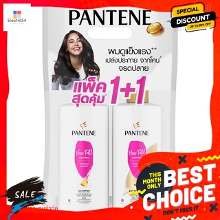 pantene(แพนทีน) แพนทีน โปร-วี แชมพู และครีมนวดผม สูตรแฮร์ฟอล คอนโทรล 410 มล. แพ็คคู่ Pantene Pro-V Shampoo and Condition