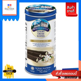 White Castle(ไวท์คาสเทิล) White Castle ลักชัวรี่ ครีม เวเฟอร์ 100g. (เลือกรสได้) White Castle Luxury Cream Wafer 100g. (