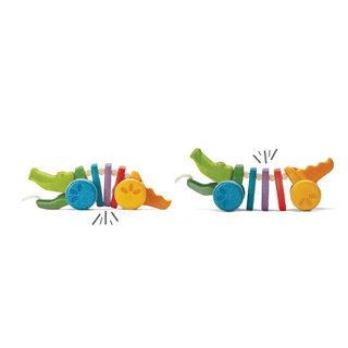 PlanToys ของเล่นไม้ 1416 Rainbow Alligator จระเข้สีรุ้ง เสริมพัฒนาการ สำหรับเด็กอายุ 12 เดือน ขึ้นไป