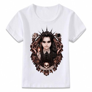 เสื้อยืดลําลอง แขนสั้น พิมพ์ลาย I Hate Everything Wednesday Addams Goth สําหรับเด็กผู้ชาย ผู้หญิง 2023 Oal154