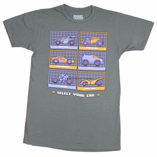 Rocket League Mens T-Shirt- Select Your Car Retro Style Official copyright_01