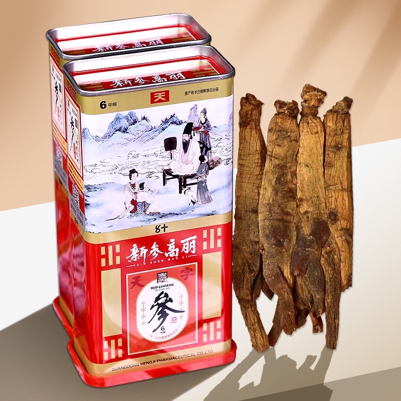 โสมเกาหลี รากโสมแดง 6ปี 37.5g  1กล่อง พร้อมส่ง โสมบำรุงร่างกาย เสริมสร้างภูมิคุ้มกัน โสม