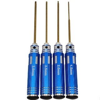 [เครื่องมือ] RC Steel Hex Driver Tool Set 1.5mm 2mm 2.5mm 3mm